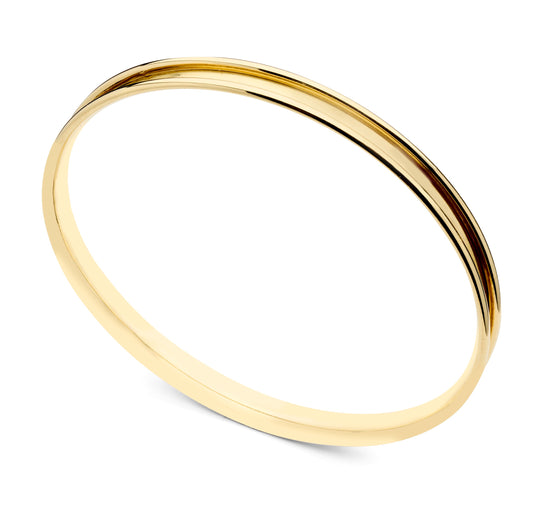 Narrow Bangle Bracelet in 18k Yellow Gold