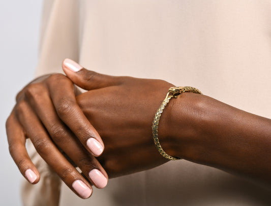 Snake Bracelet in 18k Yellow Gold