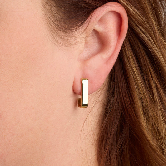 Wide Huggie Earring-Large