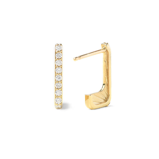 Huggie Earrings in 18K Yellow Gold - Small
