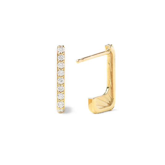 Huggie Earrings in 18K Yellow Gold - Small