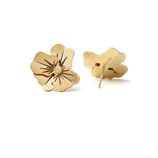 Poppy Earrings in 18K Yellow Gold - Large
