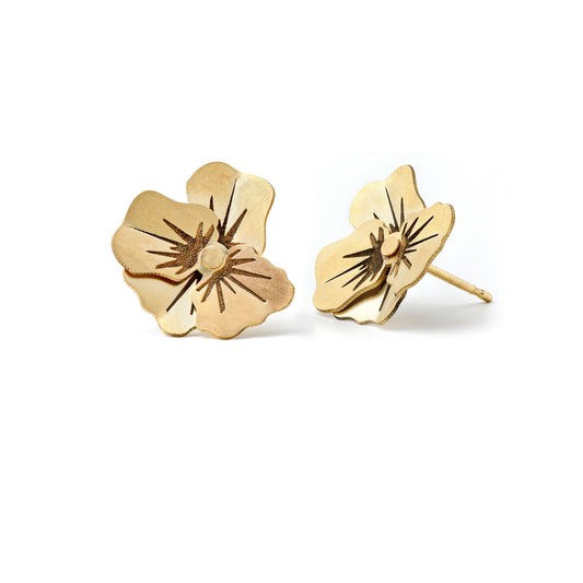 Poppy Earrings in 18K Yellow Gold - Large