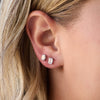 Lab-Grown Emerald-Cut Diamond Stud Earrings