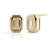 Lab-Grown Emerald-Cut Diamond Stud Earrings