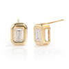 Lab-Grown Emerald-Cut Diamond Stud Earrings
