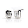 Lab-Grown Emerald-Cut Diamond Stud Earrings