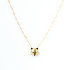 Fox Necklace with adjustable chain in 18k Yellow Gold