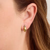 Tiny Diamond Accent Earrings in 18k Yellow Gold