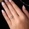 0.76CT Salt and Pepper Kite Diamond Engagement Ring
