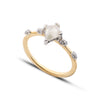 0.76CT Salt and Pepper Kite Diamond Engagement Ring