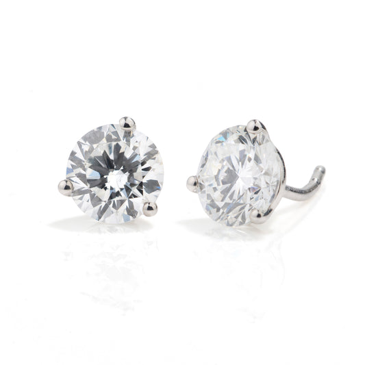 Round Lab - Grown Diamond Stud Earrings