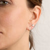 Narrow Constellation Huggie Earring-Small