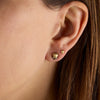 Skull Stud Earrings in Yellow Gold