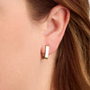 Wide Huggie Earring-Medium