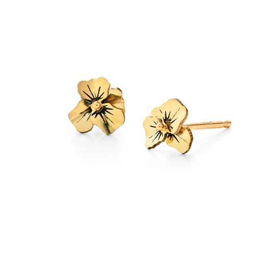 Poppy Earrings in 18K Yellow Gold - Small