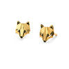 18K Gold Fox Earrings | Origami Collection