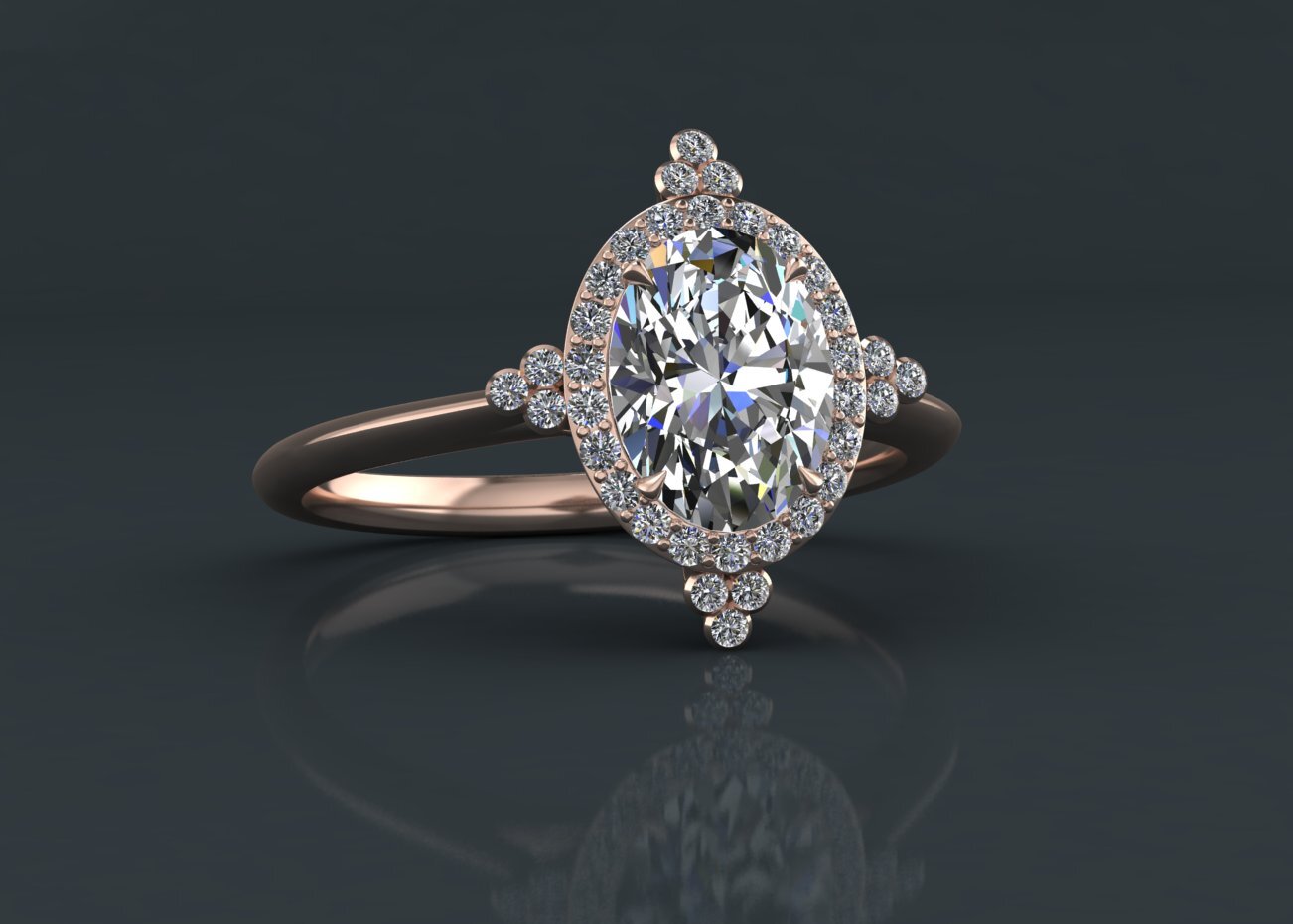 Oval Cut finished jewelry