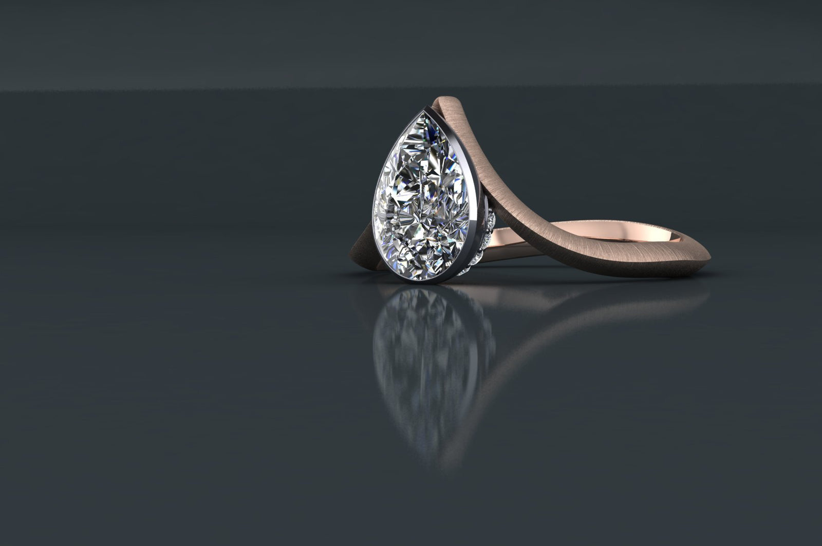 Pear Cut finished jewelry