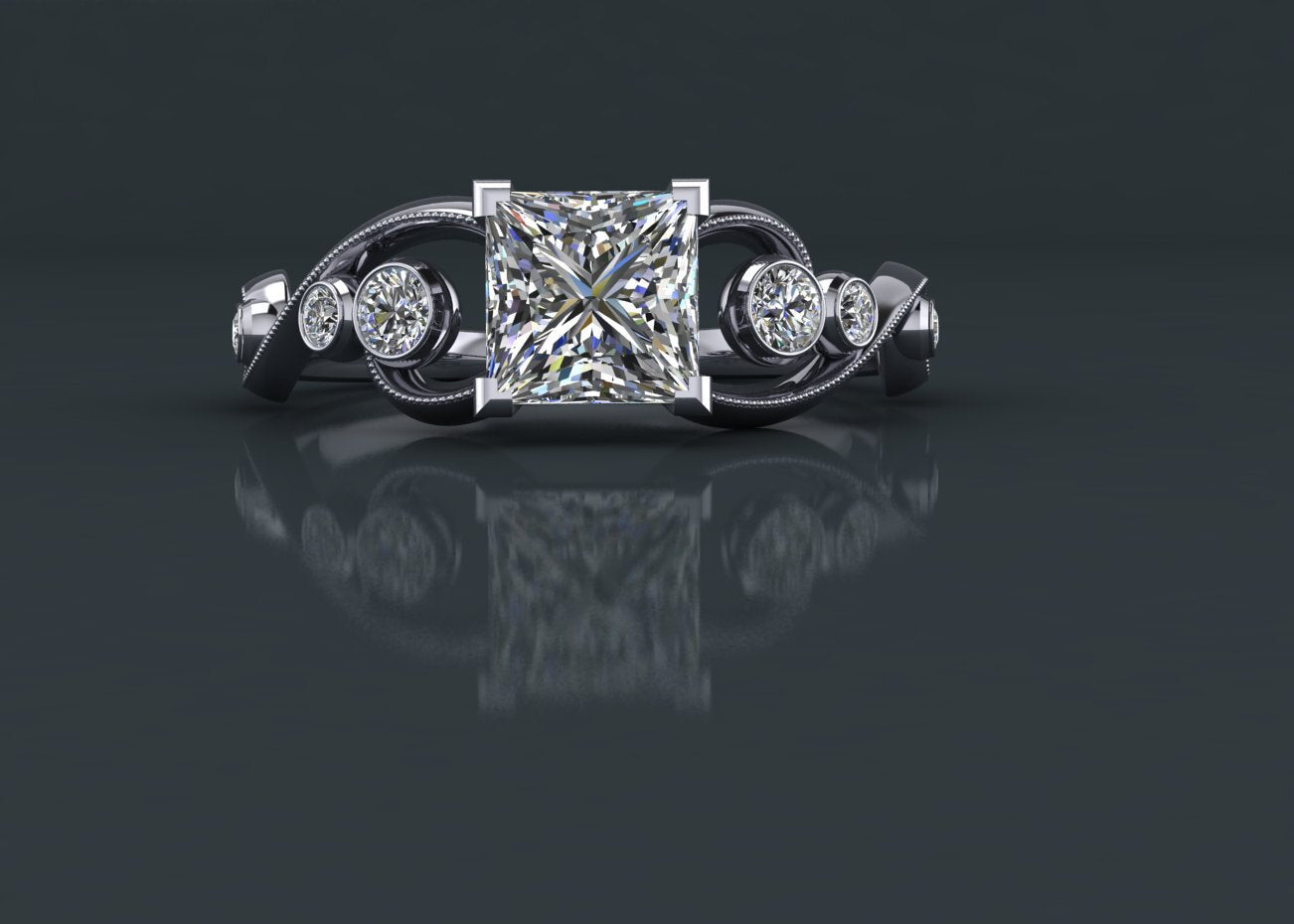 Princess Cut finished jewelry